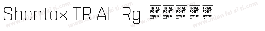 Shentox TRIAL Rg字体转换